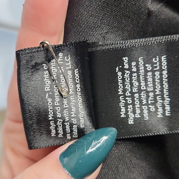 Torrid x Marilyn Monroe Midi Pin-Up Ruched Wiggle Black Pink Sparkle Dress Sz0 - Picture 8 of 10